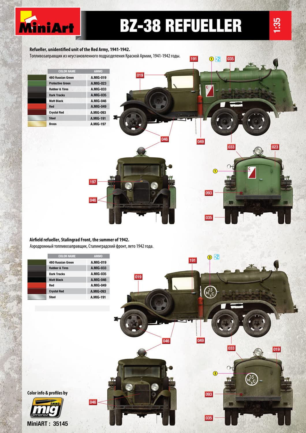 MiniArt Kit Modello in plastica per rifornimento BZ-38 in Scala 1:35 (Grigio)