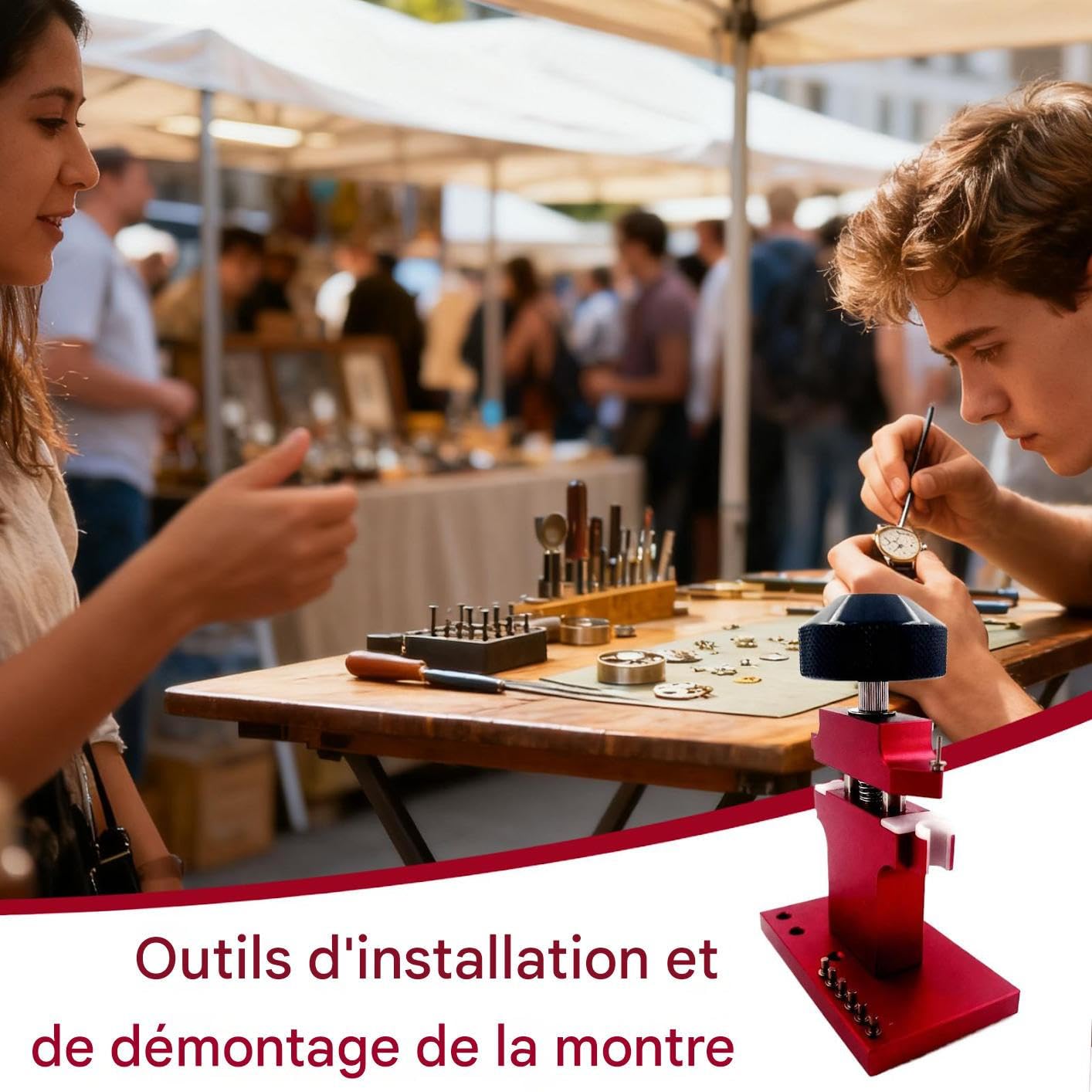 Werkzeuge Für Die Uhrenreparatur Drucktyp Ergonomisch | Werkzeug zum Entfernen der Uhrlünette für Uhrmacher Für Anfänger Uhrmacher Gehäuseöffnung Installation Uhrmacherwerkbank