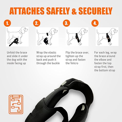 Miniatura 18 de NeoAlly Almohadillas protectoras para coderas de perro para codo canino y hombro, higroma de codo, displasia, osteoartritis, callos de codo, úlceras