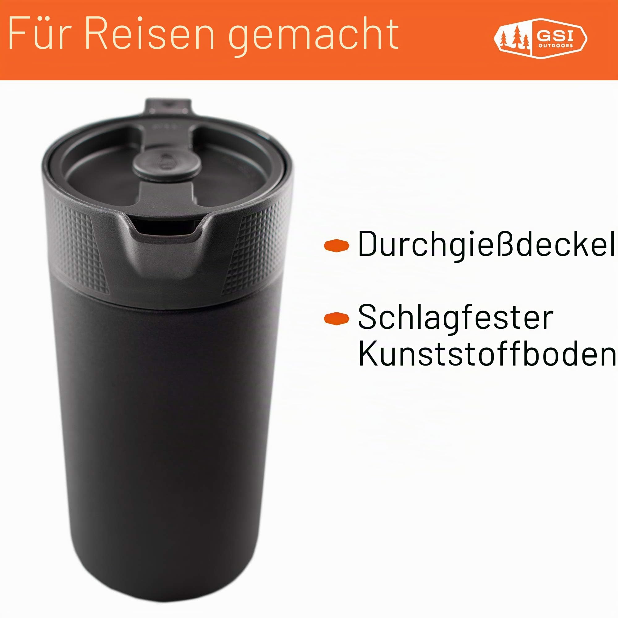 GSI Glacier Stainless Kafeepresse schwarz