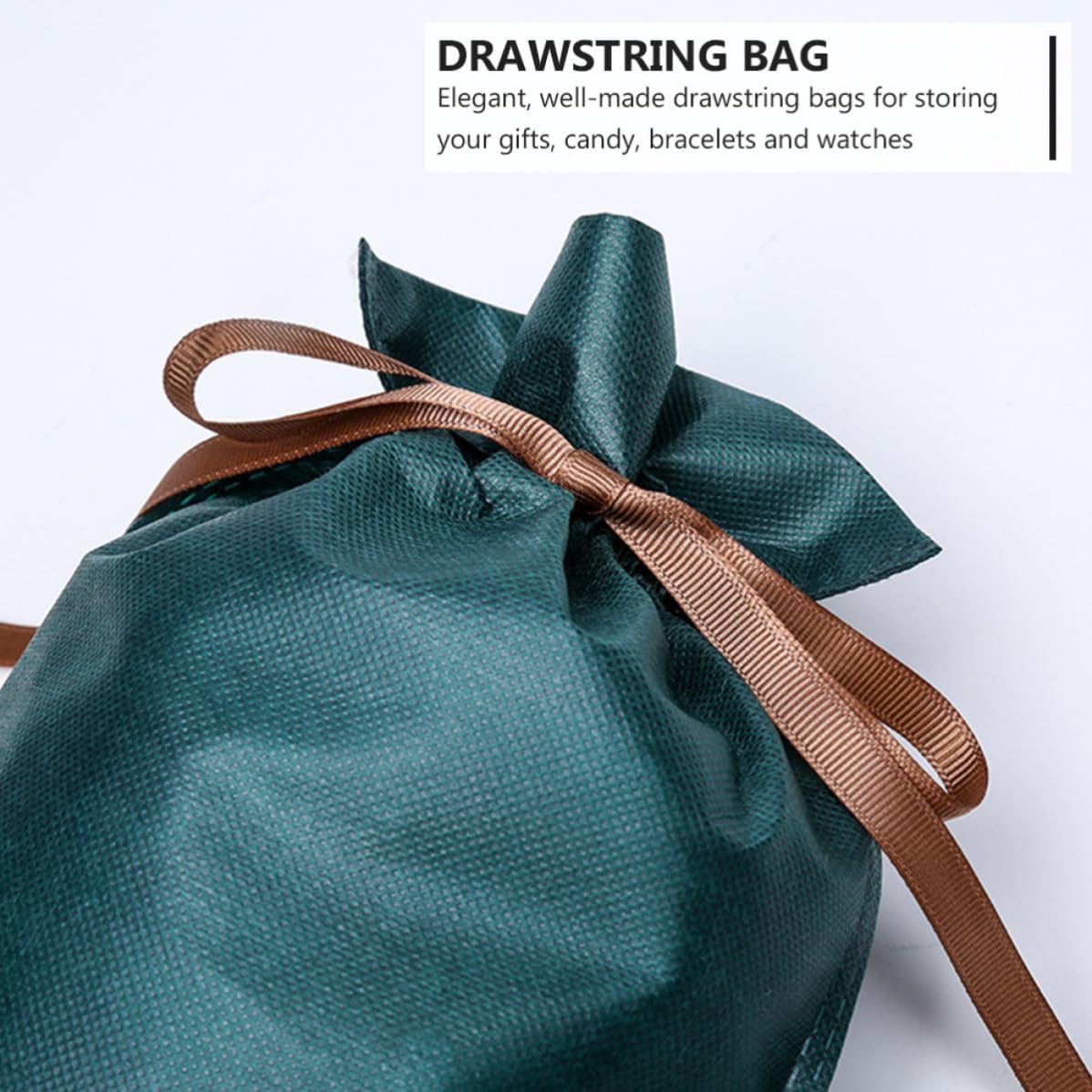 Lurrose 10pcs Fashion Non Woven Drawstring Gift Packaging Bags image 5