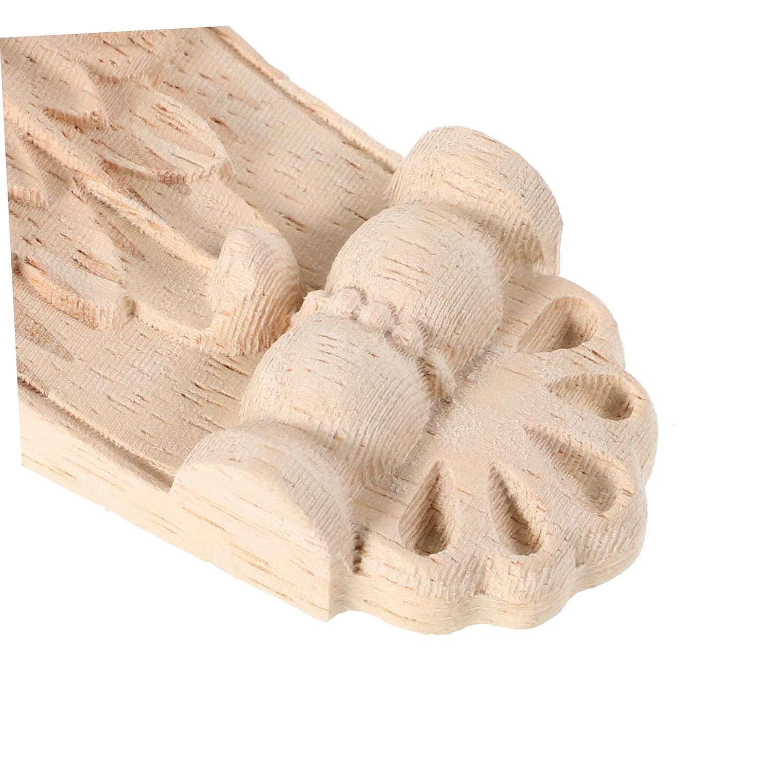 4pcs Roman Column Decor Elegant European Design Decorative Column Sturdy Solid Wood Intricate Carvings Home Wall Decor
