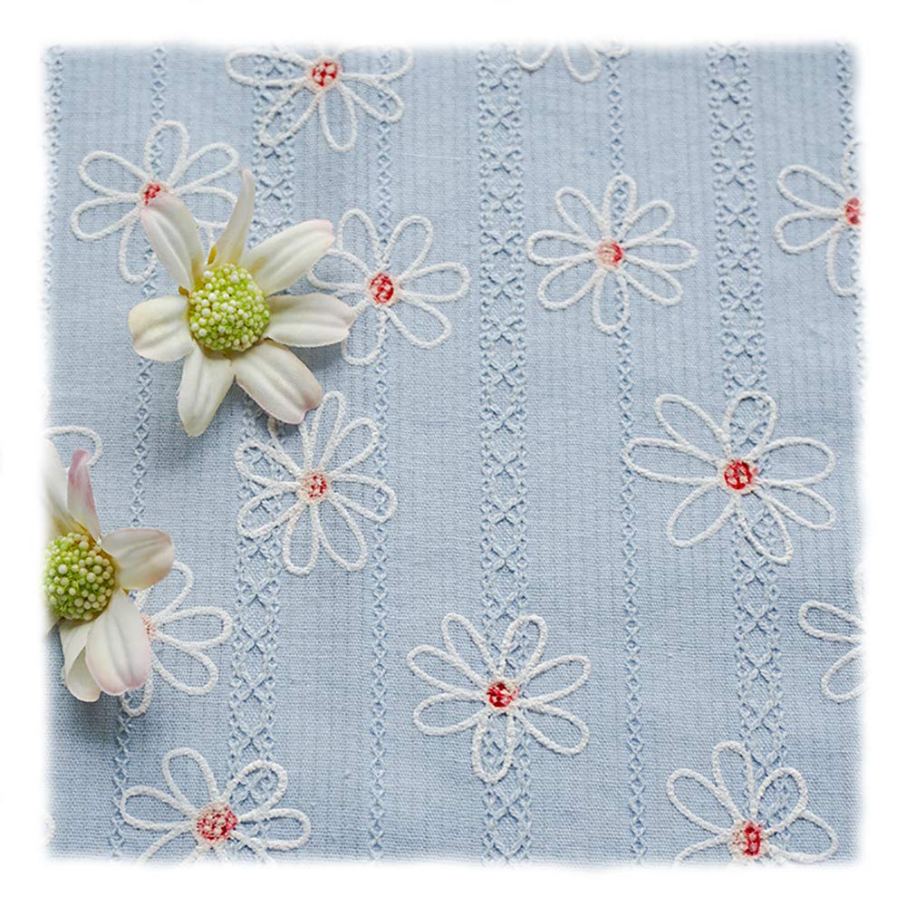 Amazon | 刺繍生地 生地 布 綿100％ コットン ガーゼ生地 レース生地