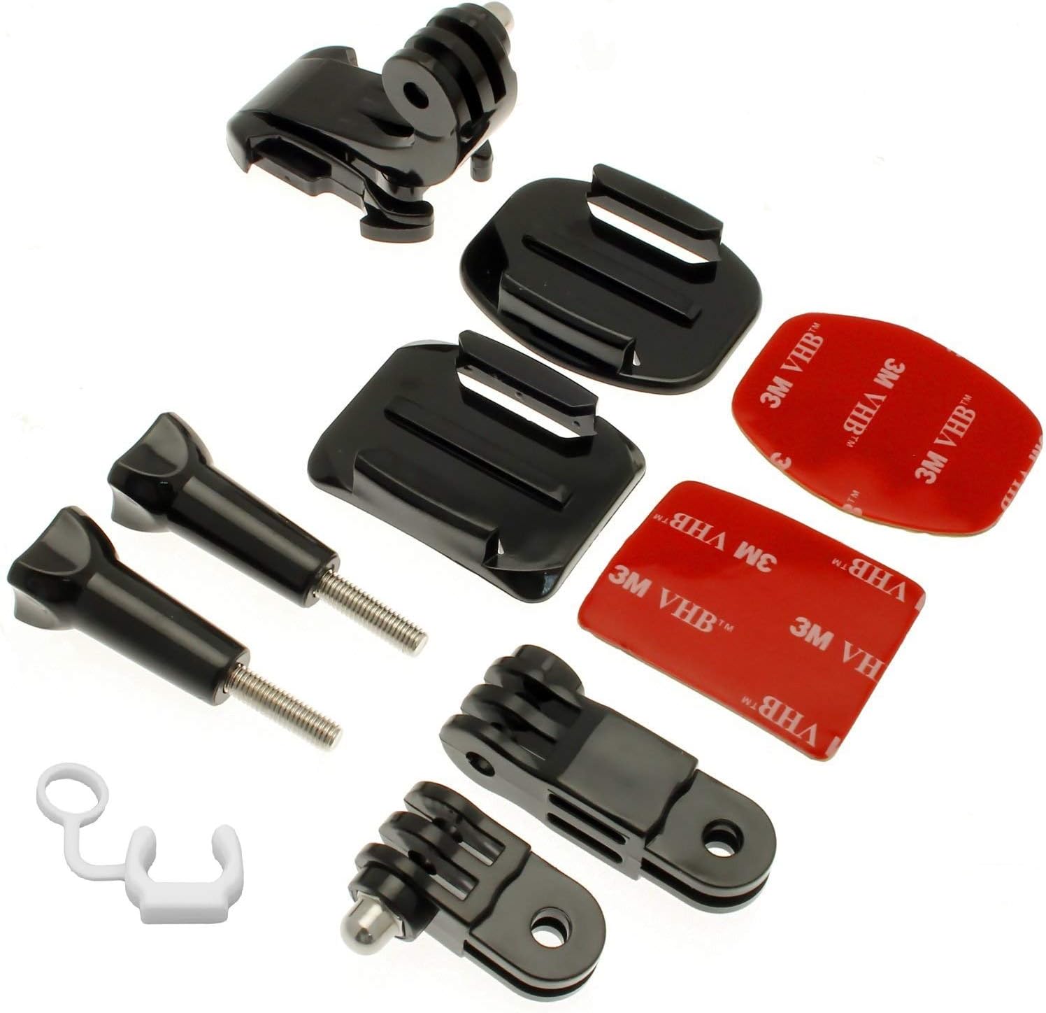 yantralay J-Hook Front & Side Helmet Mount for Hero 13/12/11/10/9/8/7/6/5,DJI OSMO Action 3 & 4,SJCAM,Eken - Compact Design - Filmmaking Accessory - 9-Piece Set