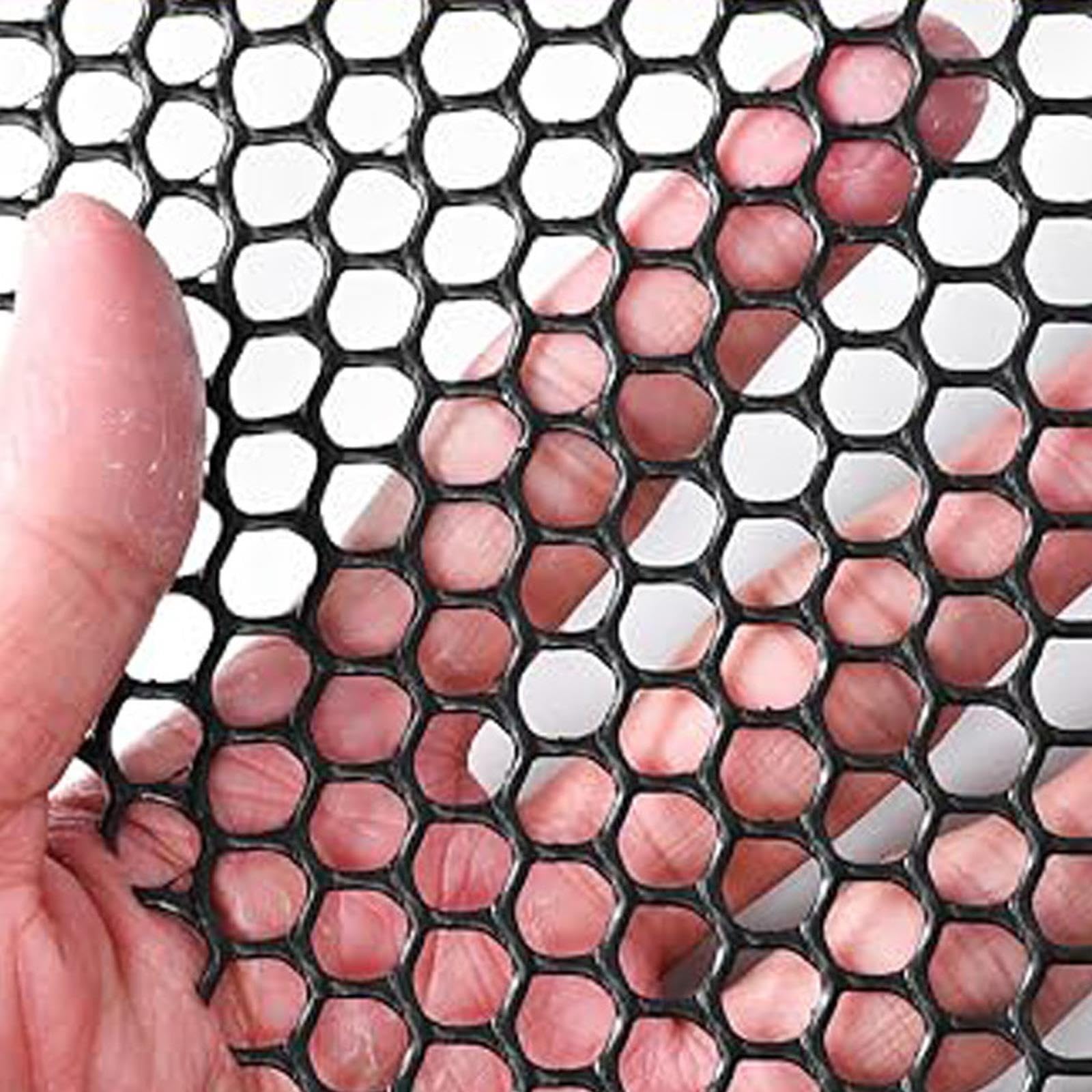Foglio Di Recinzione In Rete Di Plastica Nera Flessibile