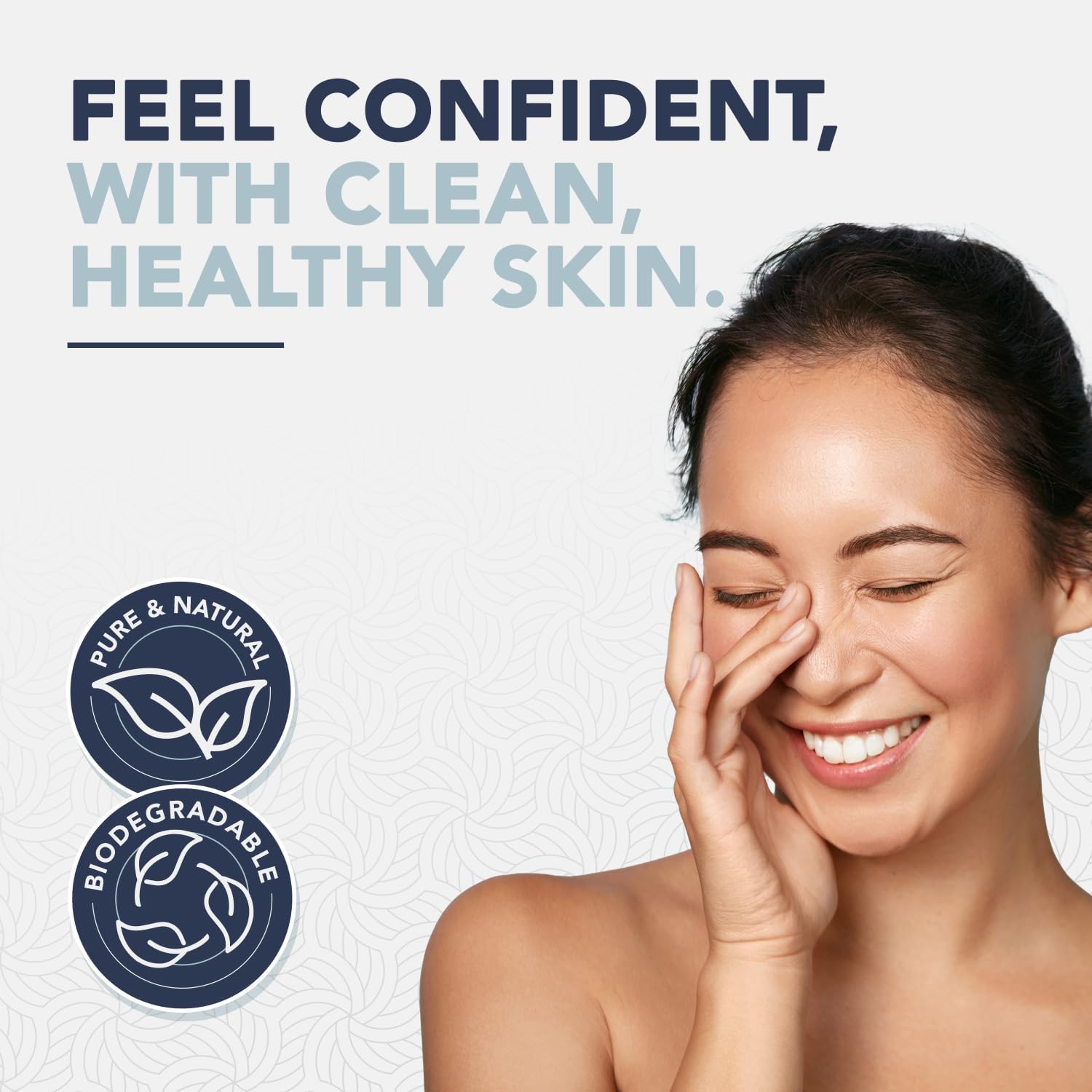 240 Disposable Face Towels - 100% Pure Cotton, Biodegradable, Hypoallergenic, Super Soft Wipes for Sensitive Skin & Makeup Removal - Image 3