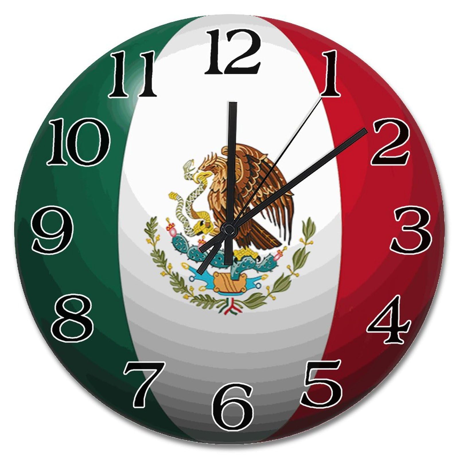 Horloge murale Mexique 25cm silencieuse style rustique décor salon
