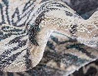 Vista 7 de Unique Loom Aurora Collection - Alfombra de área de transición abstracta con diseño abstracto del suroeste botánico, 2 pies 7 pulgadas x 10 pies