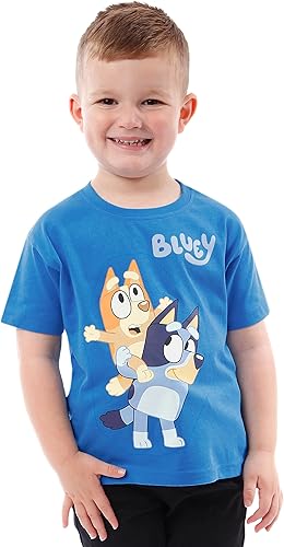 Miniatura 2 de Bluey Camisa Camiseta de verano de manga corta para niños Camisas de bingo para niños Camisetas de bingo Tallas 18M a 5