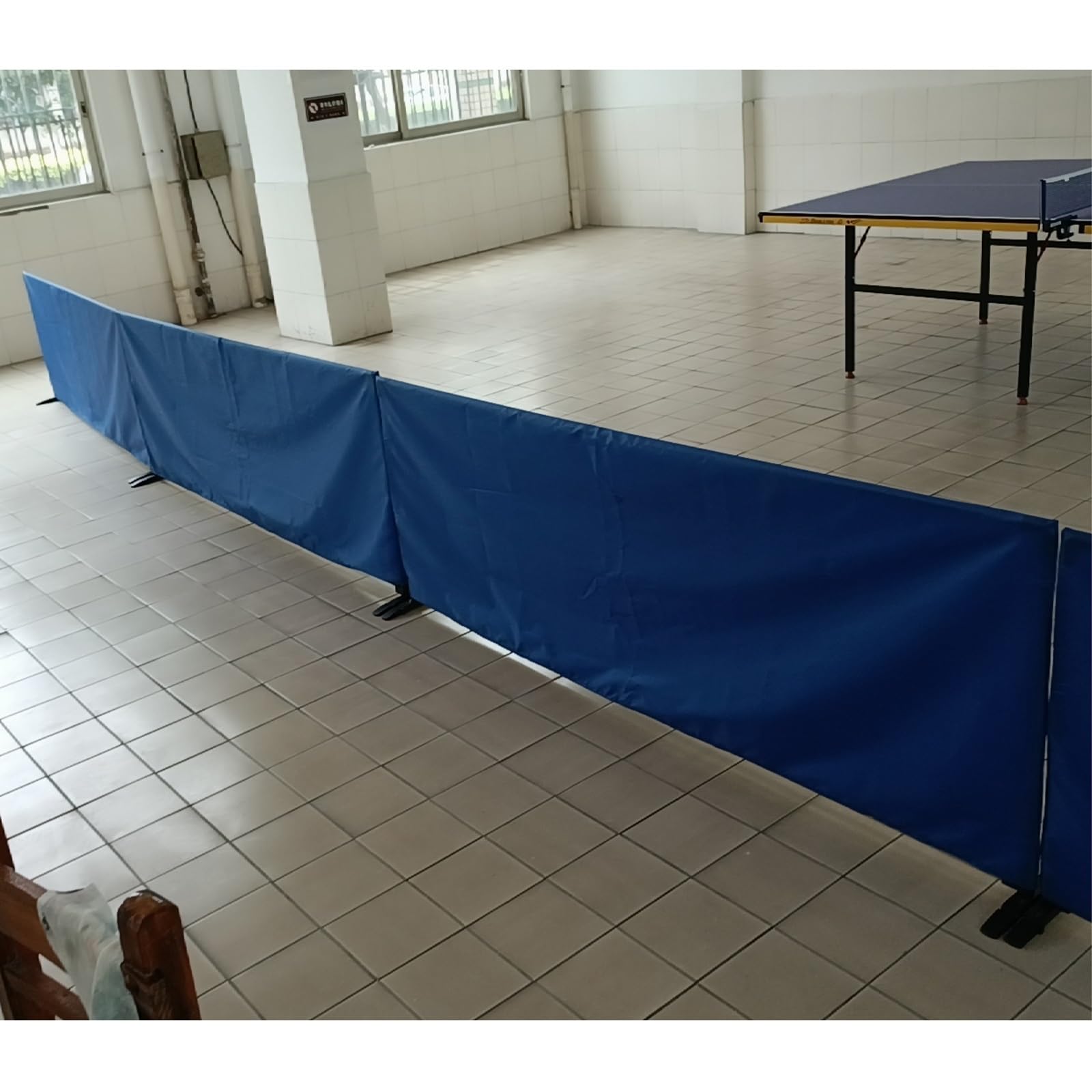 Lot de 4 cloisons de ping-pong sur pied, 76,2 cm de hauteur, cadre amovible pour la maison, l'école, la salle de sport