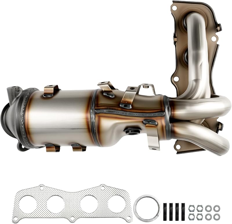 Catalisador de alto fluxo KAC com coletor de escape para Toyota RAV-4 e Scion xB – 1 unidade