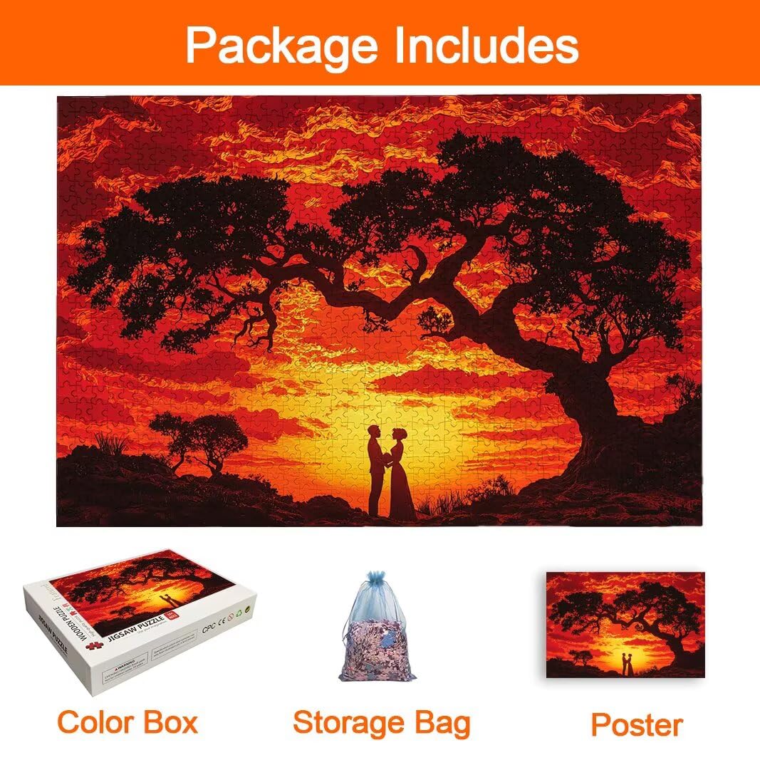 Puzzle 2000 Pezzi, Puzzle Coppie, Misura: 100x71cm, Regalo Donna/Uomo -8747