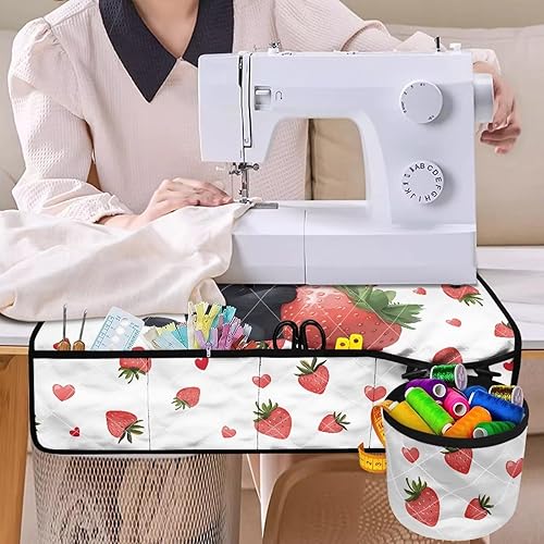 Miniatura 160 de Tapetes para máquina de coser de girasol y colibrí para mesa con bolsillos, para máquinas de coser de Acción de Gracias, alfombrillas para reducir