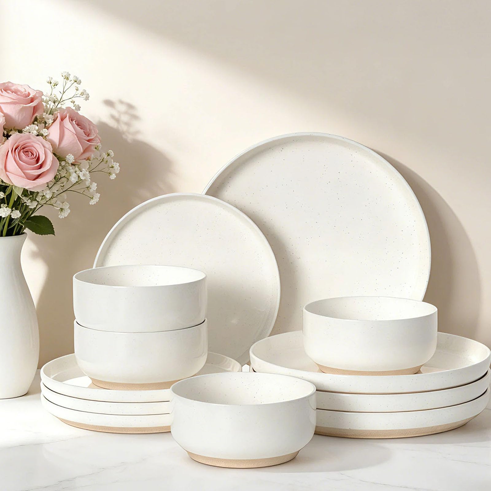 Umite Chef Plates and Bowls Sets, 12 Pieces