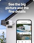 Tapo 4K Outdoor Dual Lens Pan/Tilt Wired Security Camera - 170° Wide-Angle View + 8mm Zoom, Motion Track, Person/Pet/Vehicle Detection, Subscription-Free Local Storage or Optional Cloud, C575D