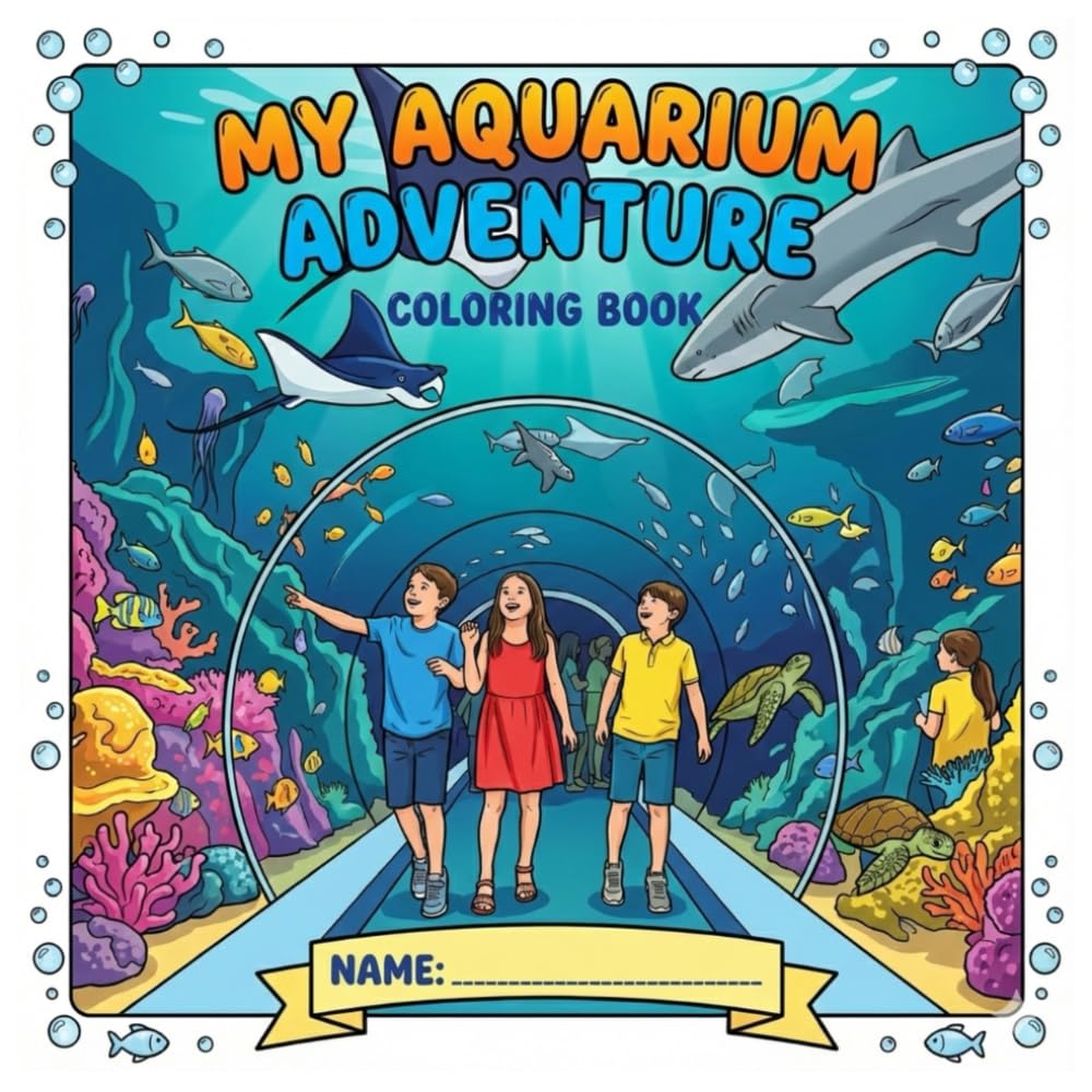 My Aquarium Adventure: Simple and Cute Sea World Coloring Book