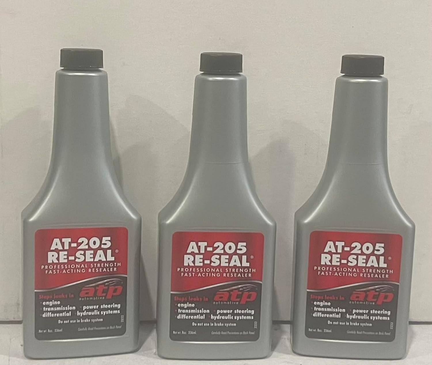 ATP-205 Seal Leak Stopper 8 Ounce - 3 Pack - Leak Repair Stop Leak for Engines- Transmission- Power Steering- differentials - Made in The USA.