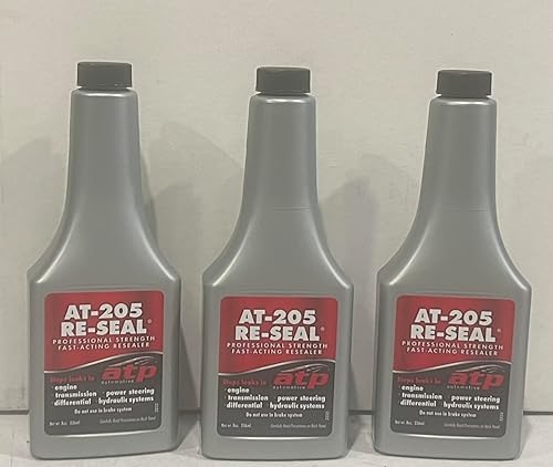 ATP-205 - Tapón de fugas de sello de 8 onzas, paquete de 3 unidades, para reparación de fugas, para motores, transmisión, dirección asistida,