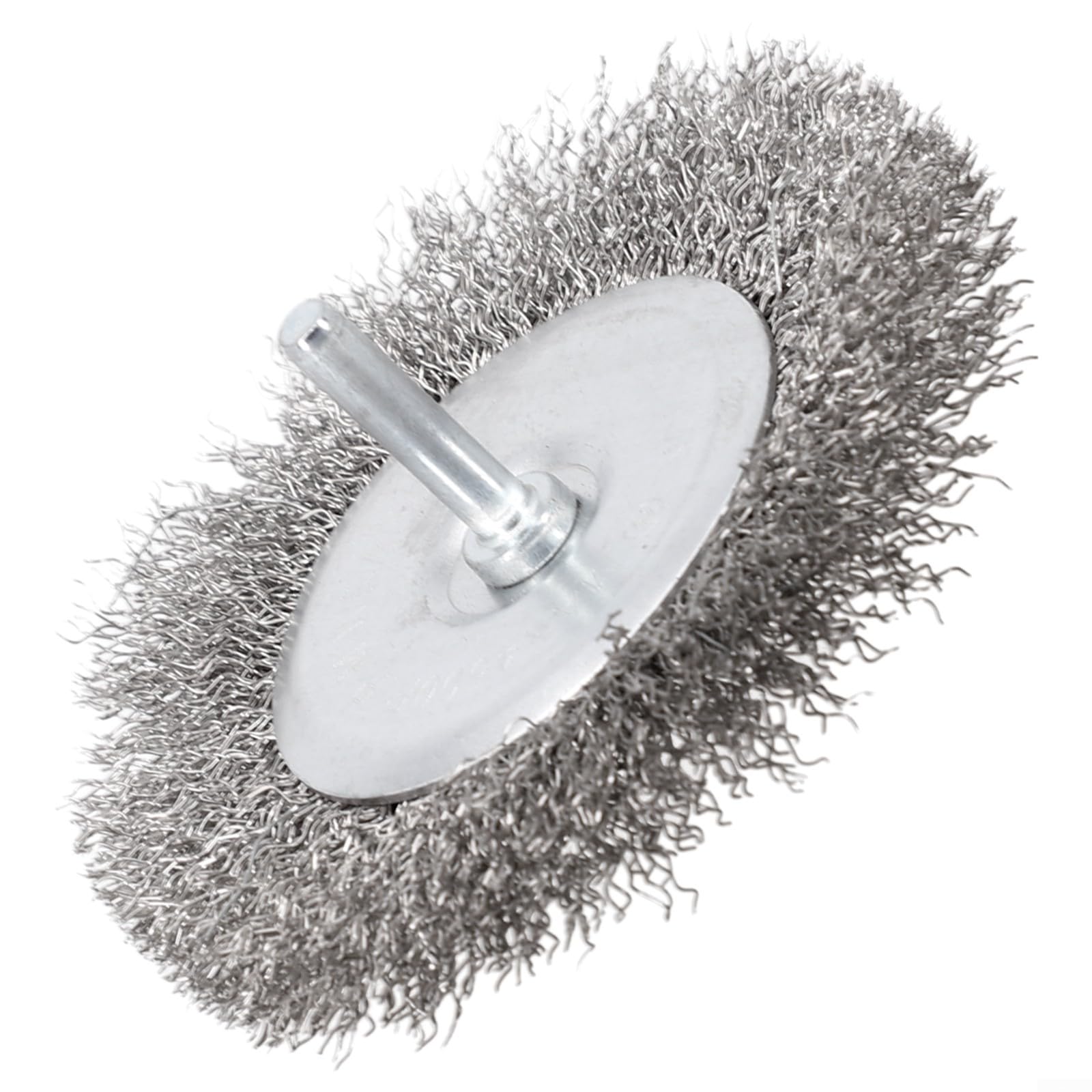 Cepillo de rueda de alambre para taladro, rueda de molienda de copa de 100 mm con vástago de 6 mm, alambre de crimpado de acero al carbono para óxido y extracción, compatible con