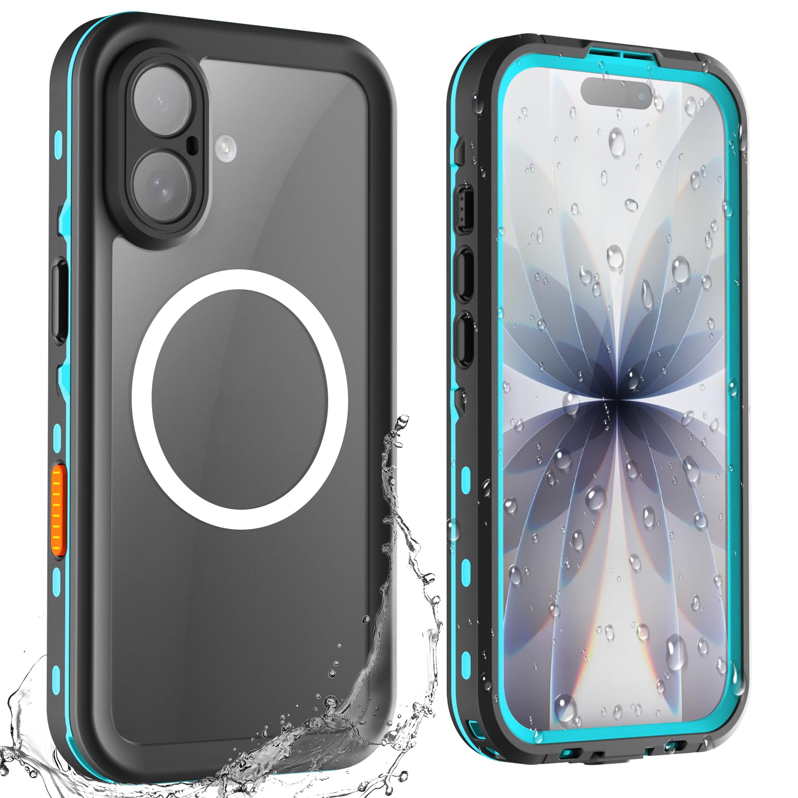 Coque étanche iPhone 17 BDIG bleue avec protection intégrale 360 - 8