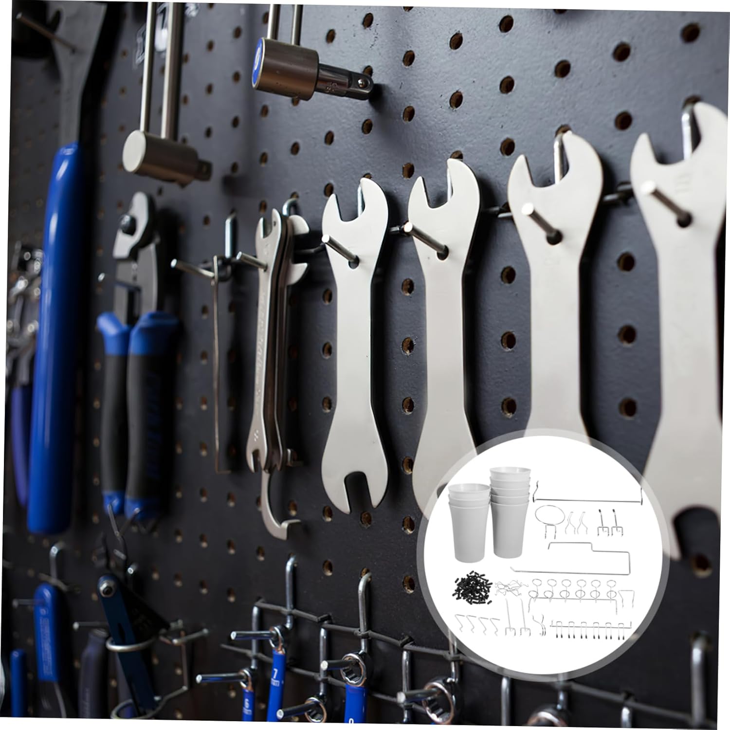 1set Shape Pegboard Hooks Organizer Accessories for Tool Storage Display and Crafting and Easy to Install