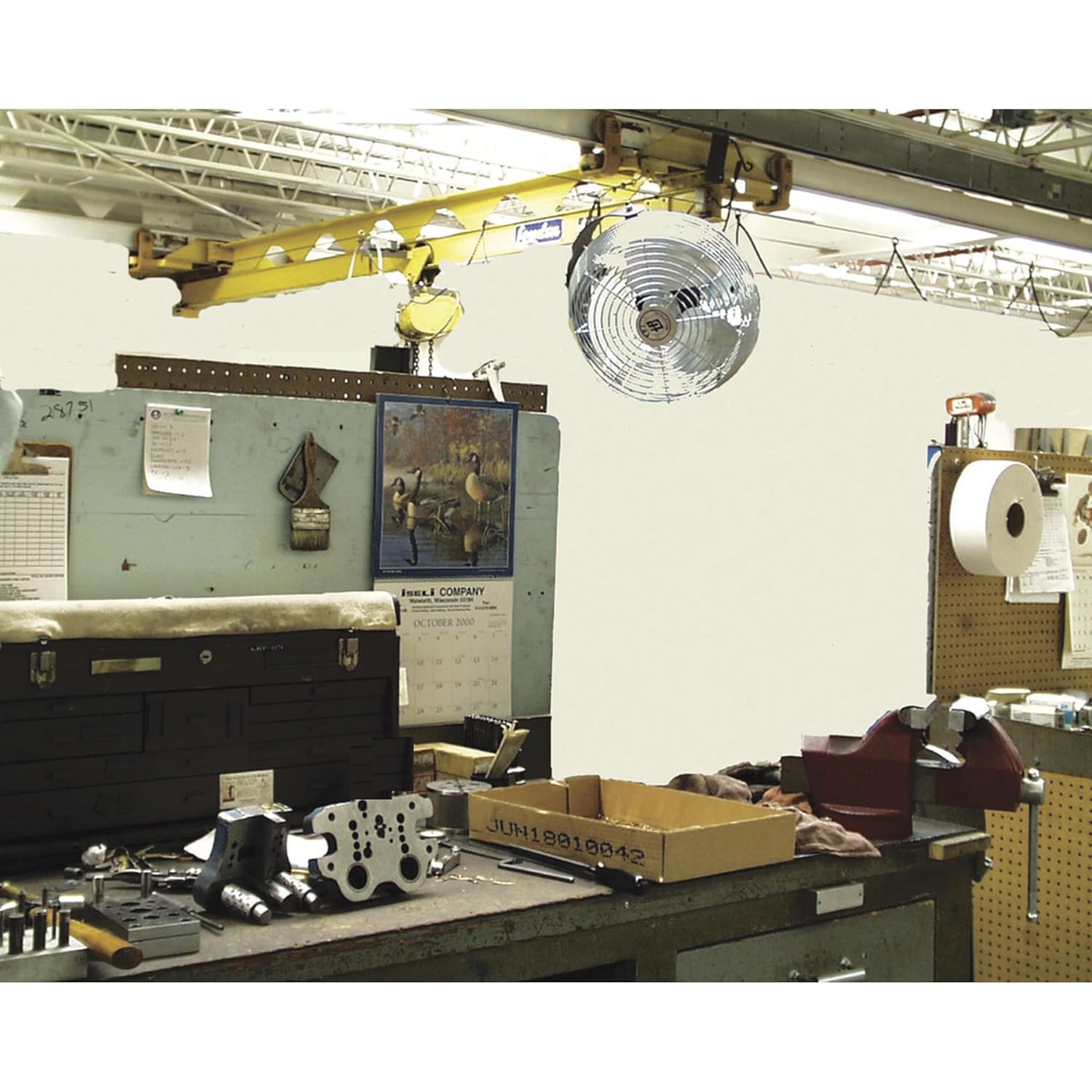 TPI PM3 Pipe Mount Adaptor for Industrial Mounted Workstation Fan, 3" Pipe Diameter,Small