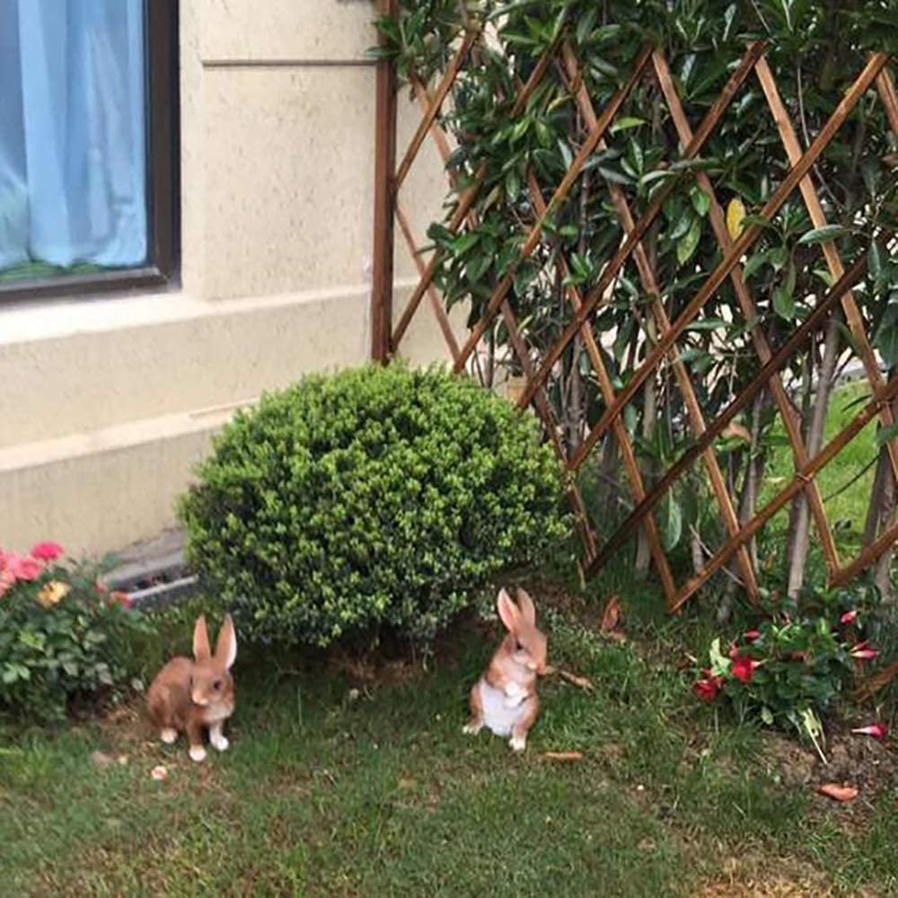 Statuetta di coniglio in resina, simulazione di animale, decorazione per g