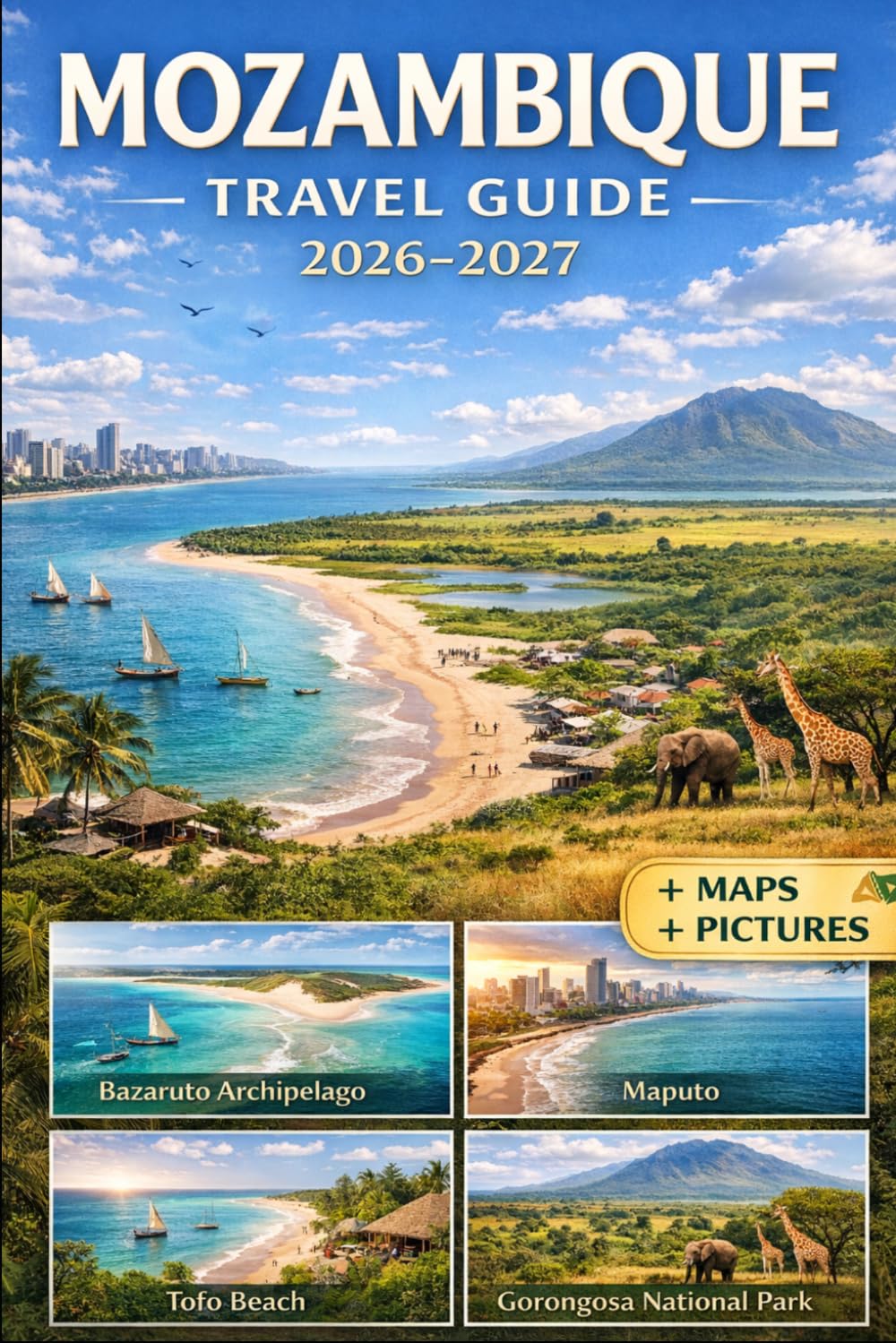 MOZAMBIQUE TRAVEL GUIDE 2026-2027: Experience Maputo, Tofo, Inhambane, Vilankulo, Bazaruto Archipelago, Ponta do Ouro, and Gorongosa National Park ... Maps, Visuals, and Practical Travel Tips