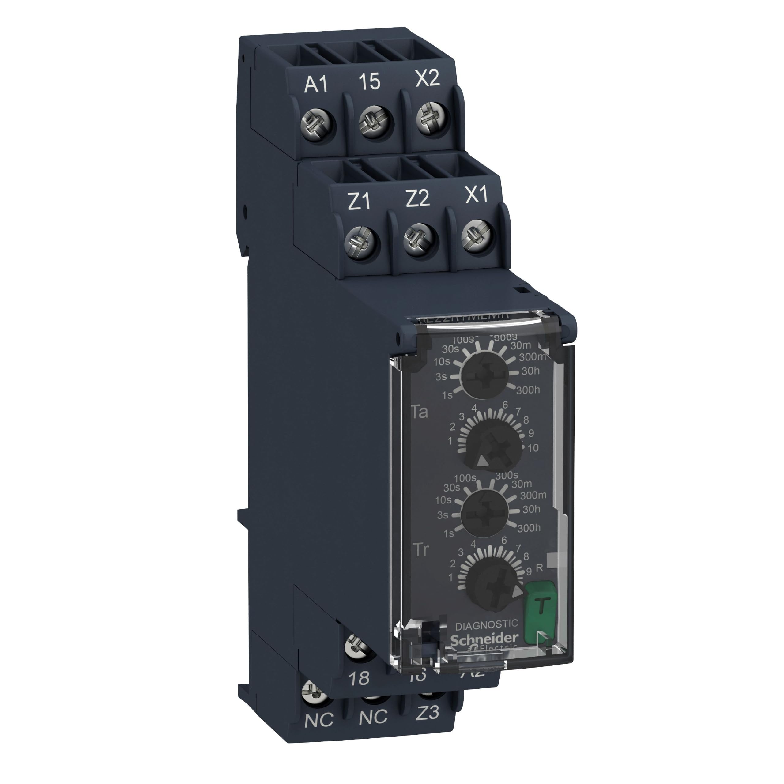 Schneider Electric Harmony Time Zeitrelais, DIN-Hutschiene 240 V ac 240V ac, 300 h, 0.05 s, 1 Kont. Multifunktion,
