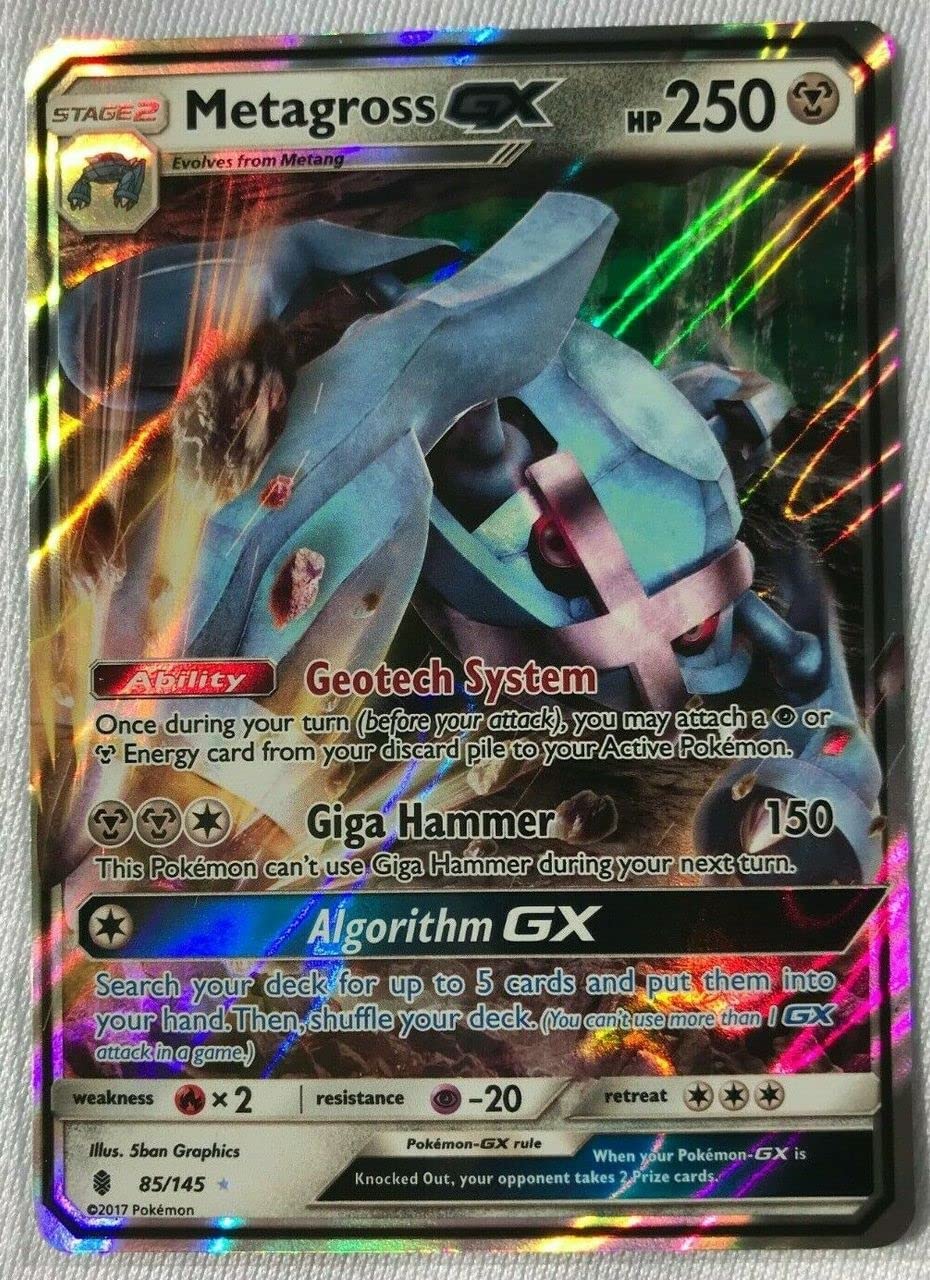 Pokémon Metagross GX 85/145 Holo Rising Guardians Trading Card :  Amazon.co.uk: Toys & Games