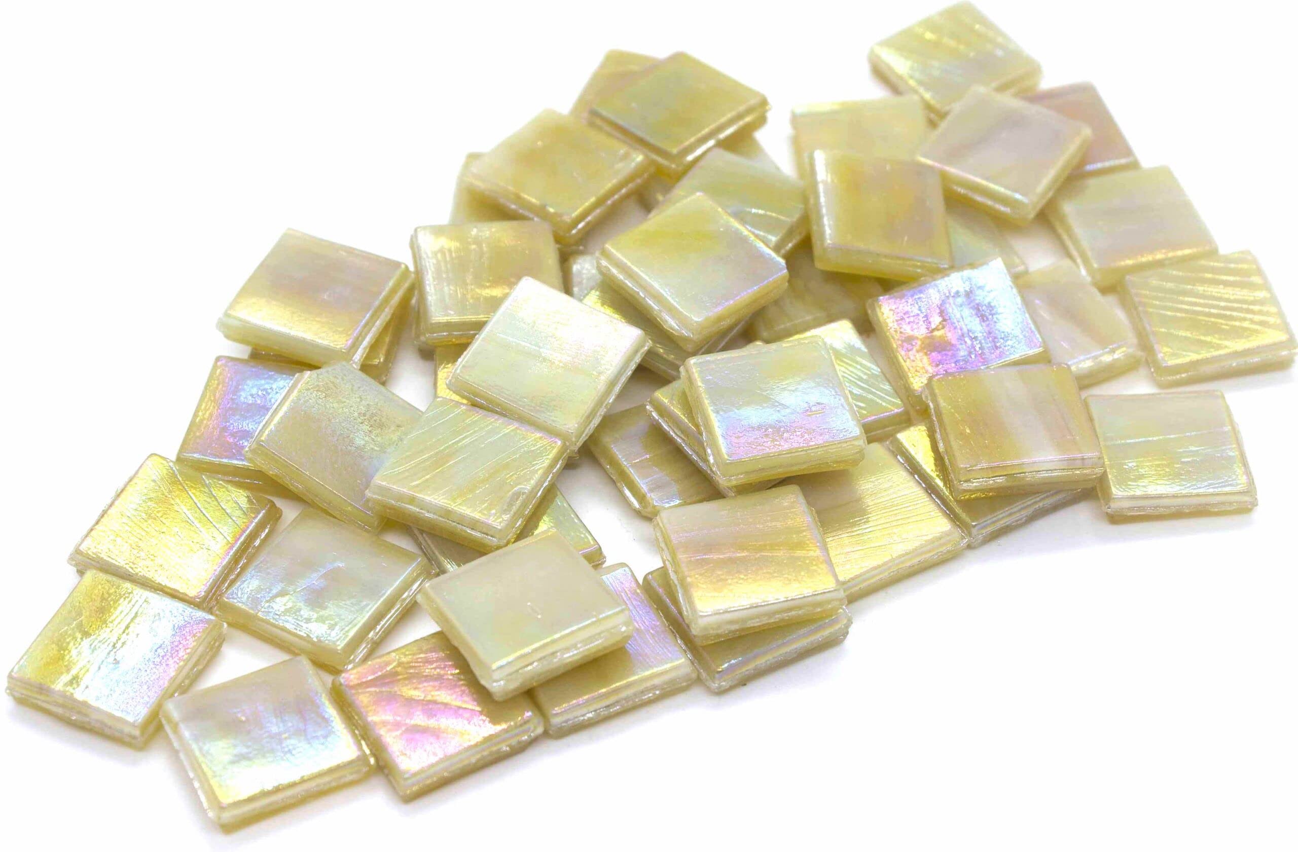 Sai Mosaic Art Coral Beach Sand HK124 Glass Mosaic 15x15mm tiles 100 gm pack-picture-7