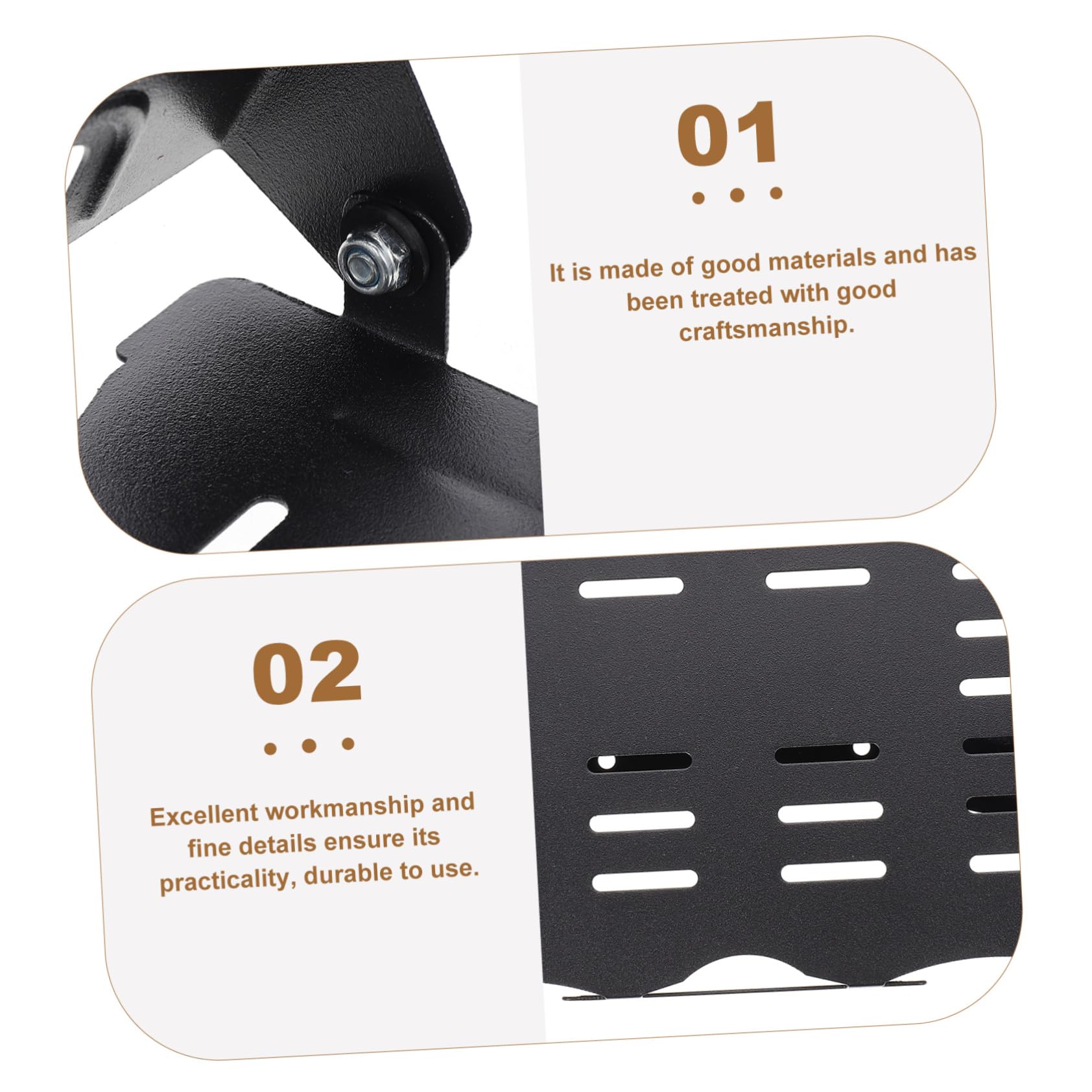 Zerodeko Scaffale Porta Router da Parete Pieghevole in Acciaio Nero | Struttura Rinforzata, Resistenza alla Rottura, per Appartamento e Soggiorno