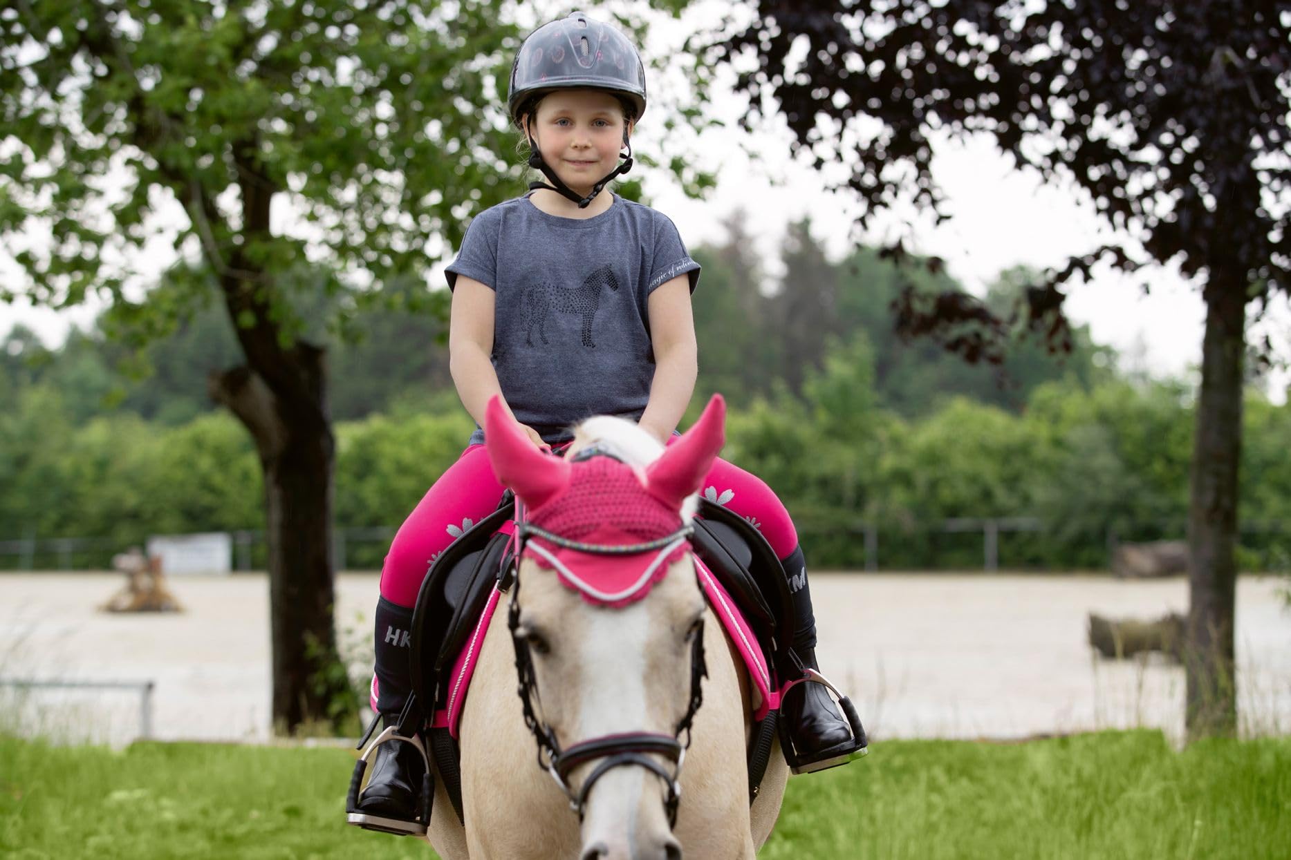 HKM Little Sister Casque d'équitation Champ