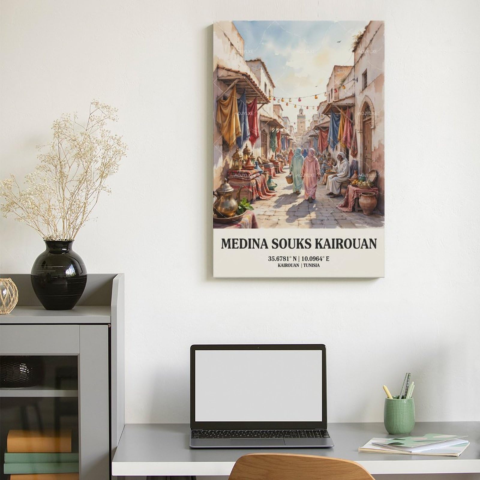 Medina Souks Kairouan Tunisia - Poster da parete, 61 x 91,4 cm