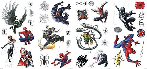 Miniatura 2 de RoomMates - Calcomanías de Spider-Man para pared (despegar y pegar)
