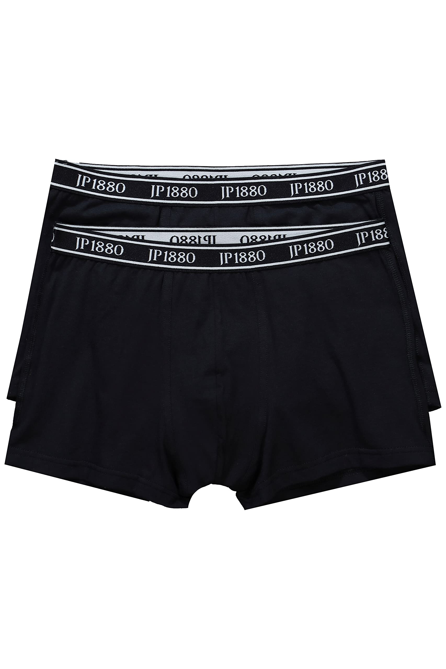 JP 1880 Herren Pants 2er Pack Webgummibund Slip, Schwarz, Schwarz, 12 EU