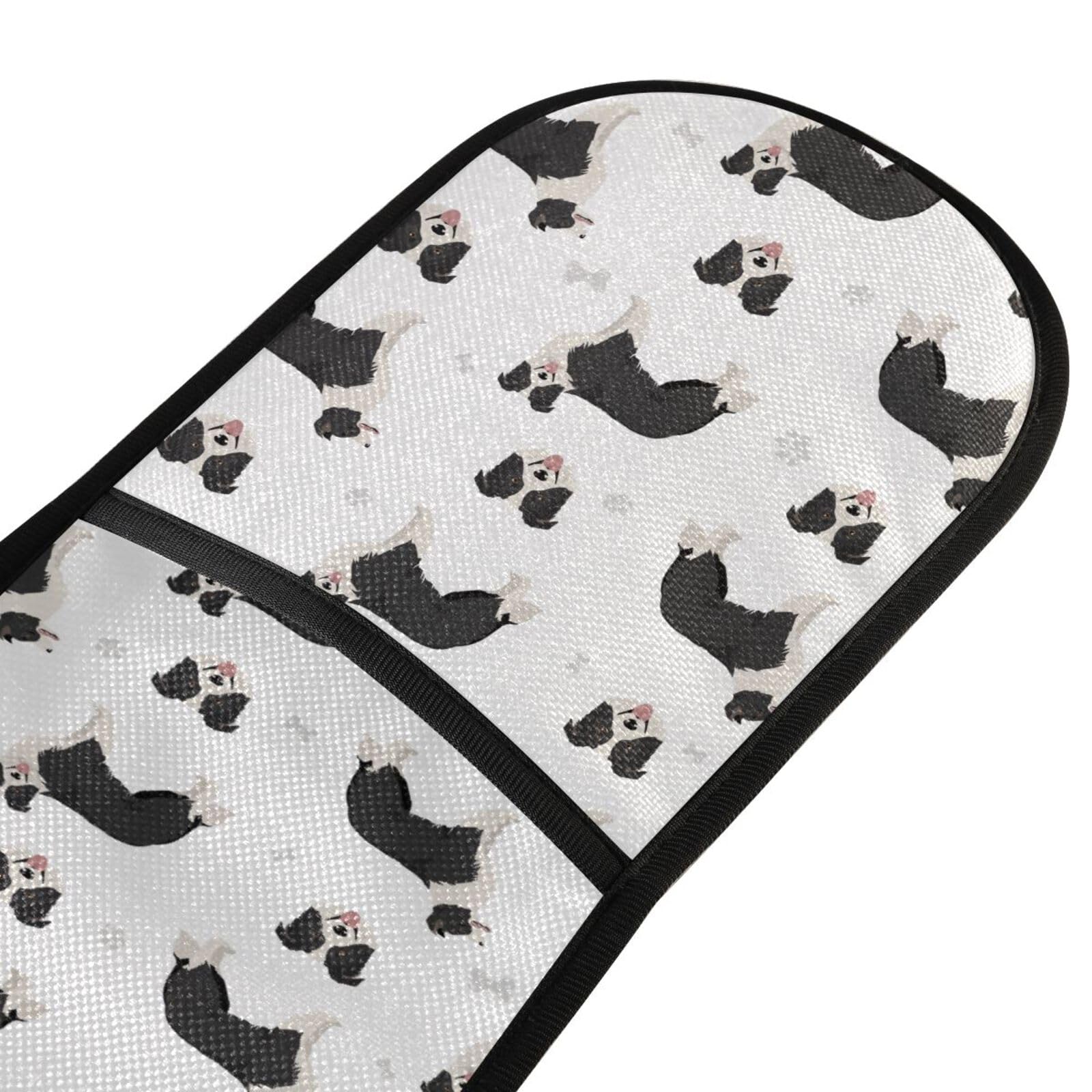 Double Oven Gloves Border Collie Dog Heat Resistant Pot Holder Oven Mitt Gloves for BBQ Cooking Baking Grilling Microwave - Image 4