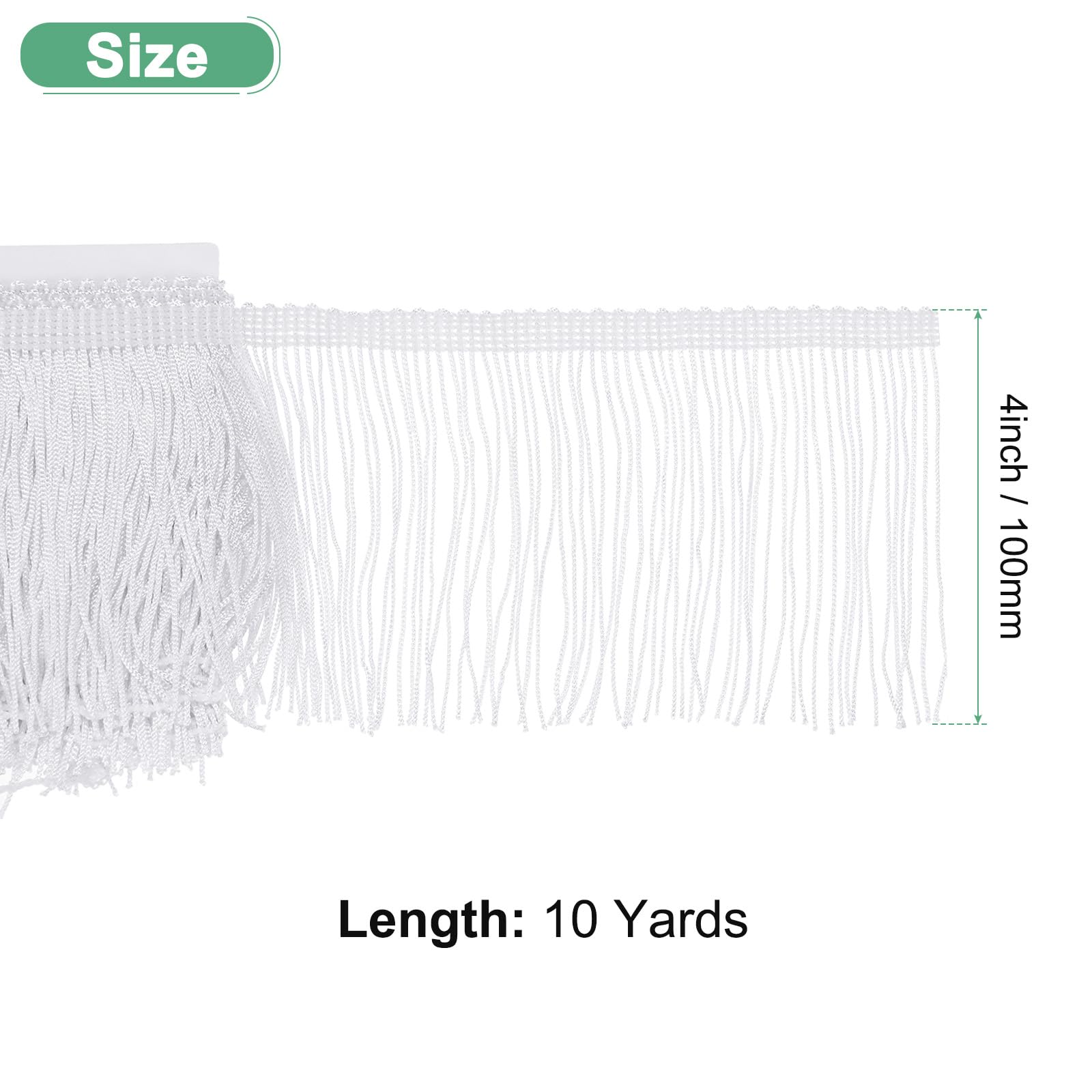 M METERXITY Chainette Fringe Trim - Image 3