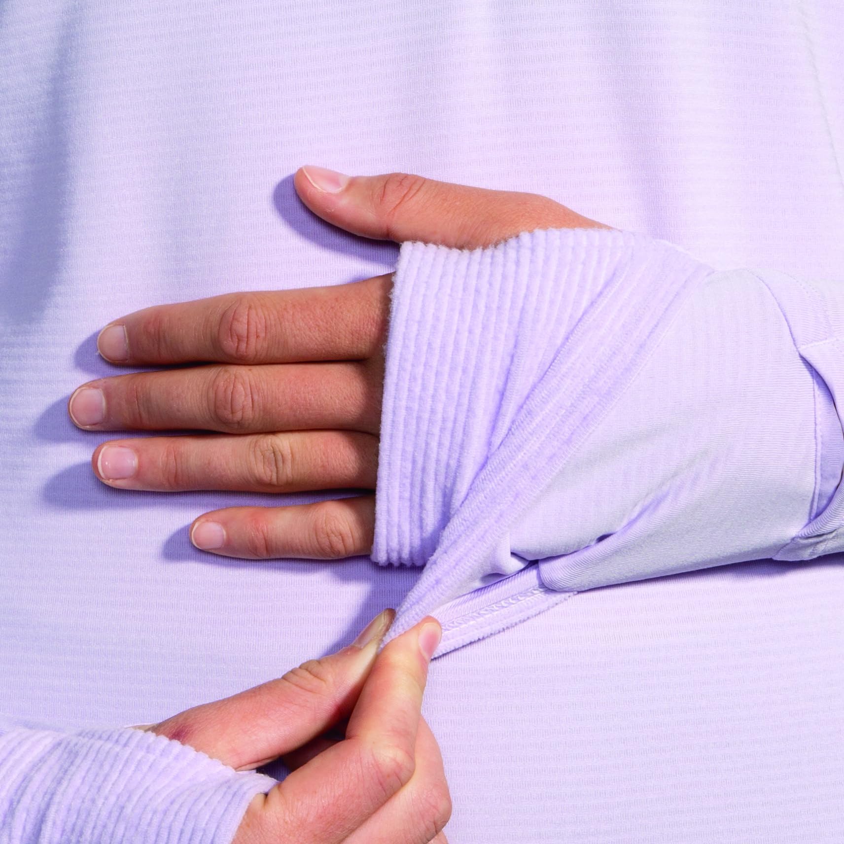 Brooks Womens Notch Thermal Hoodie 2.0 Light Purple Medium