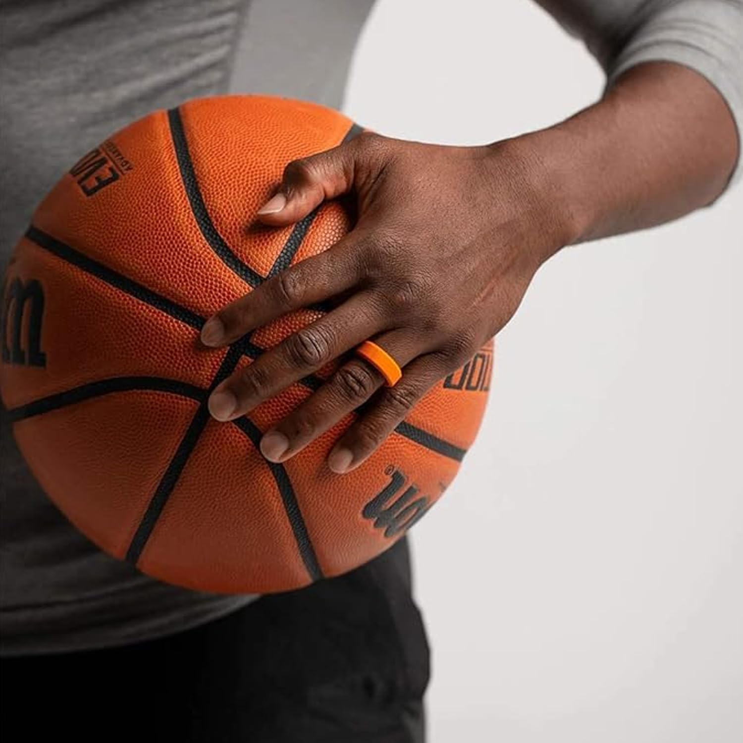 Enso Rings Bevel Classic Silicone Wedding Ring – Hypoallergenic Unisex Wedding Band – Comfortable Band for Active Lifestyle – 8mm Wide, 2.16mm Thick - Image 2