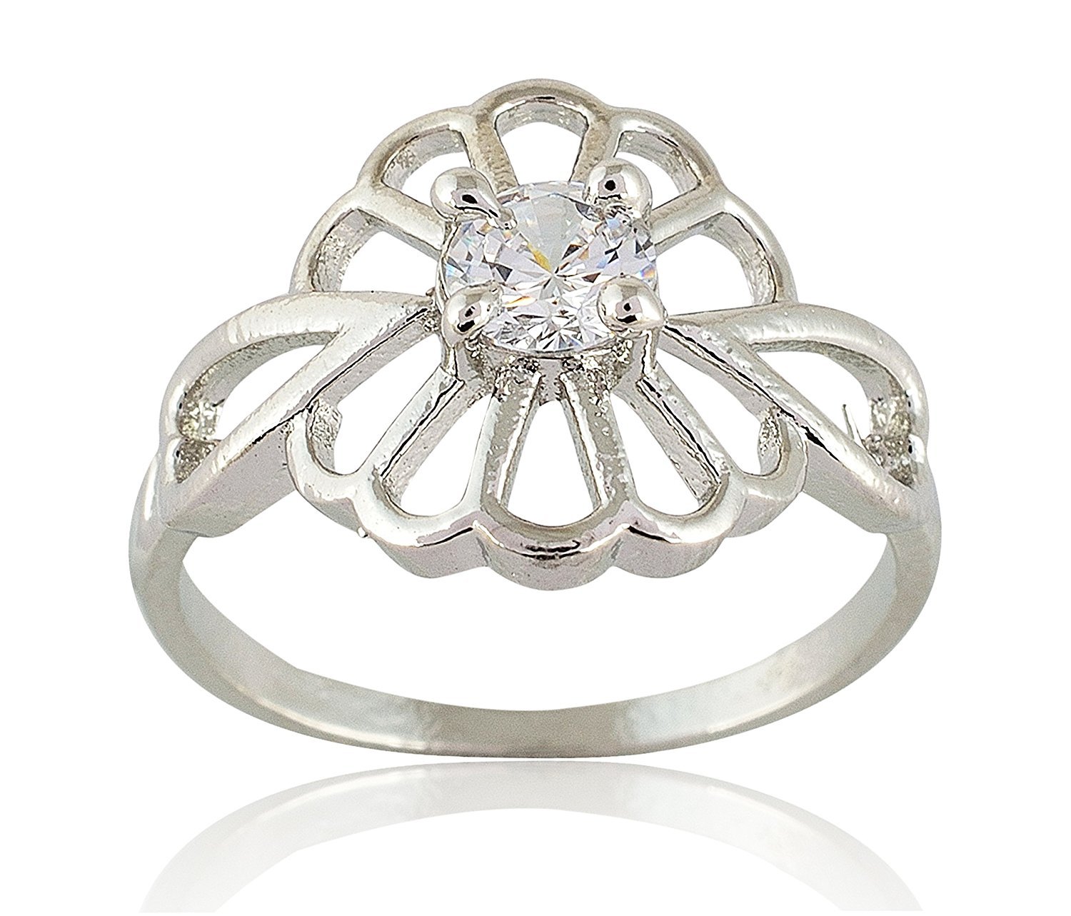 SKN Skn Silver Plated and American Diamond Ring for Women & Girls (Silver) (B079LXDJB2) Amazon Price History, Amazon Price Tracker