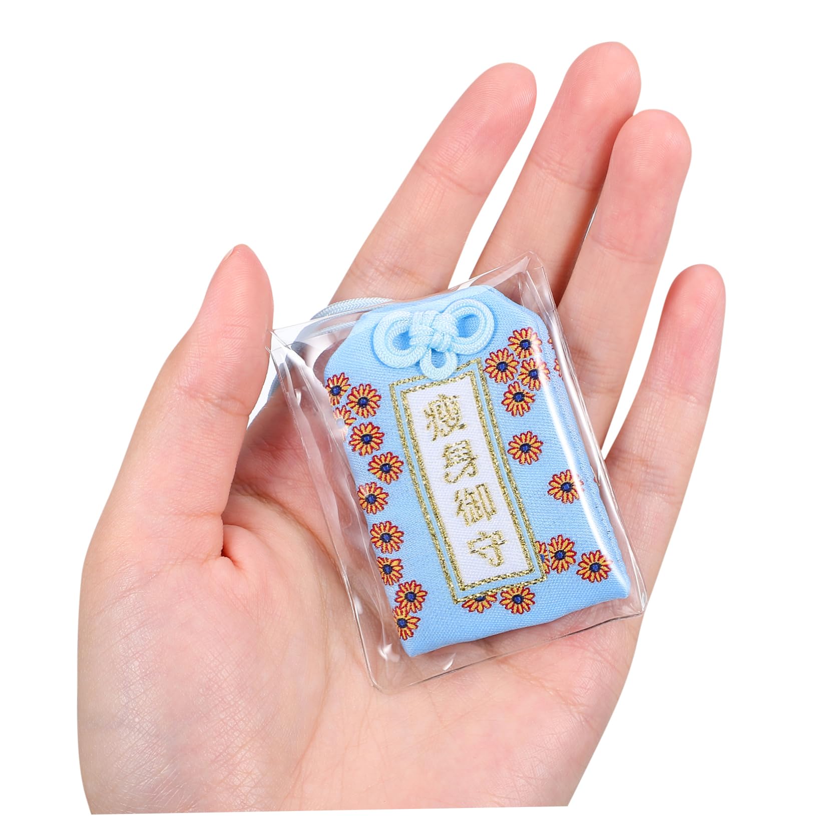 BESPORTBLE 10 sztuk amulet japoński talizman omamori charms chiński wisiorek do lusterek samochodowych, zdrowie, stosunek miłości, zwycięstwo dieetyk, bogactwo błogosławieństwo torba