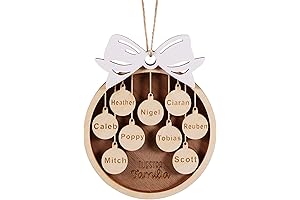 Personalized Family Christmas Ornaments: Capture the Spirit of Seven Loved Ones