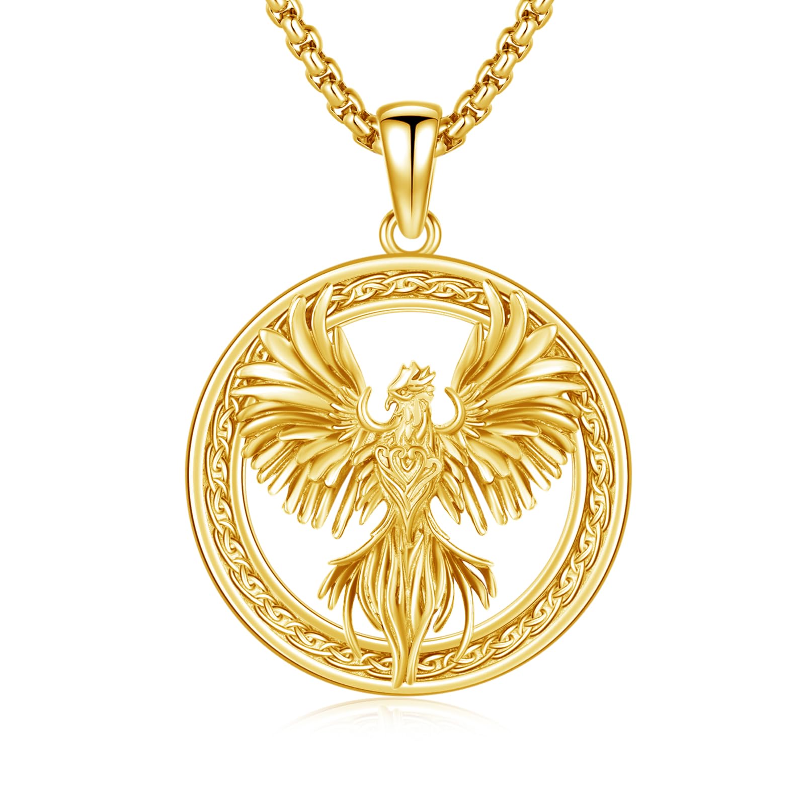 Phönix Halskette für Damen 925 Sterling Silber Phönix Anhänger Kette Phönix Kette Schmuck Geschenke für Damen Mädchen Männer