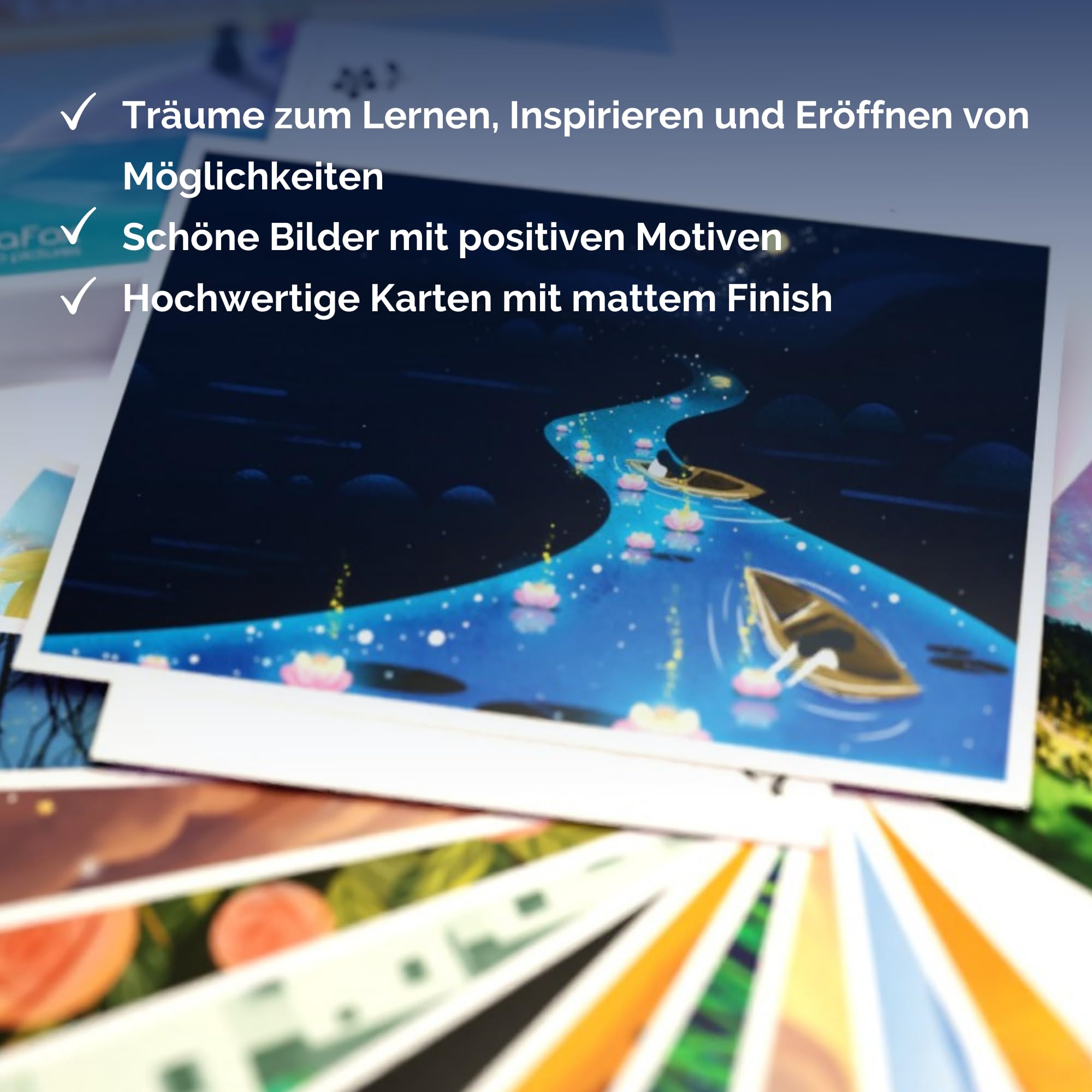 metaFox „Traumwelten“ - 52 illustrierte Postkarten für deine Träume