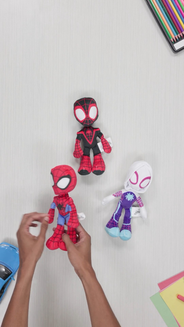 Marvel Spiderman Plush & Avengers Tote Bag Gift Set - 20" Doll With Straps, Kawaii Tote, Stickers - View #6