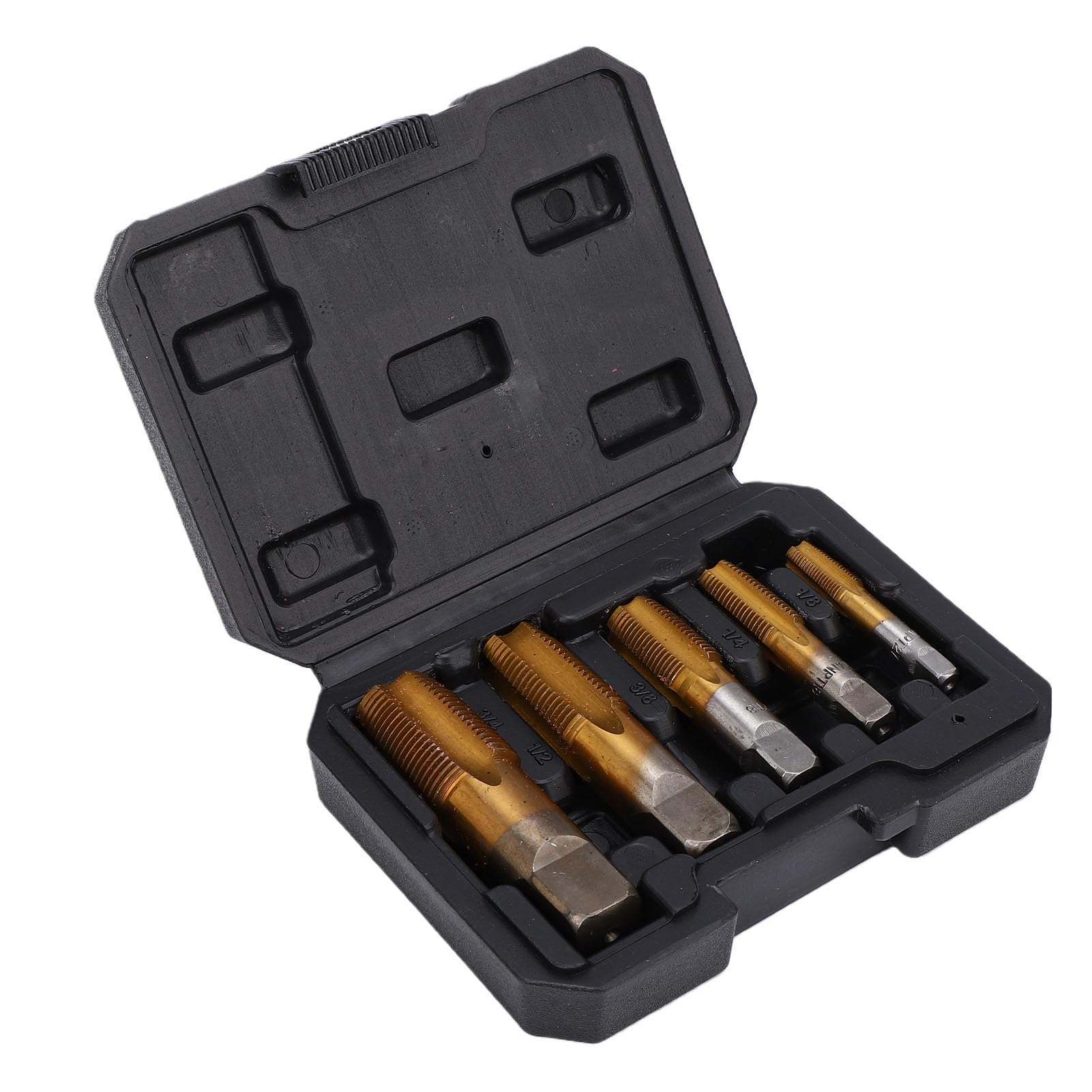 Grifo de tubo NPT de acero al carbono para herramientas de roscado de 5 uds