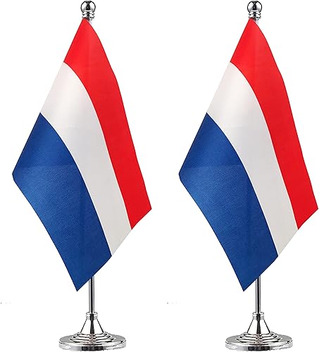 Miniatura 10 de WXTWK Paquete de 2 banderas de escritorio mexicanas pequeñas con base de soporte, decoración para eventos y celebraciones Afro Americano