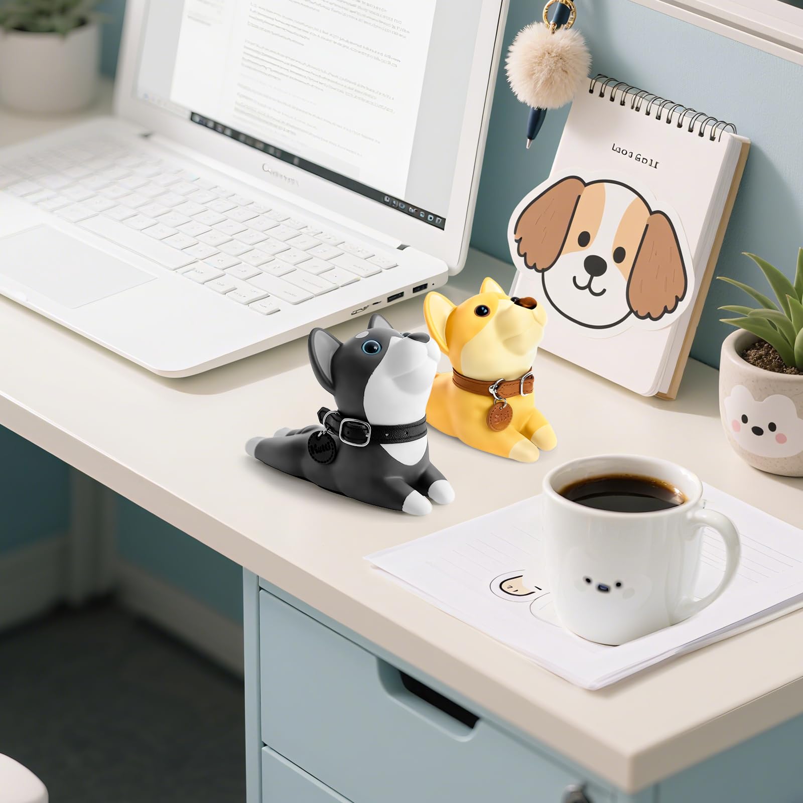 DomeStar Cute Dog Door Stopper, Shiba Inu Door Stop Decorative Animal Doorstop Wedge for Home and Office, Brown: Husky