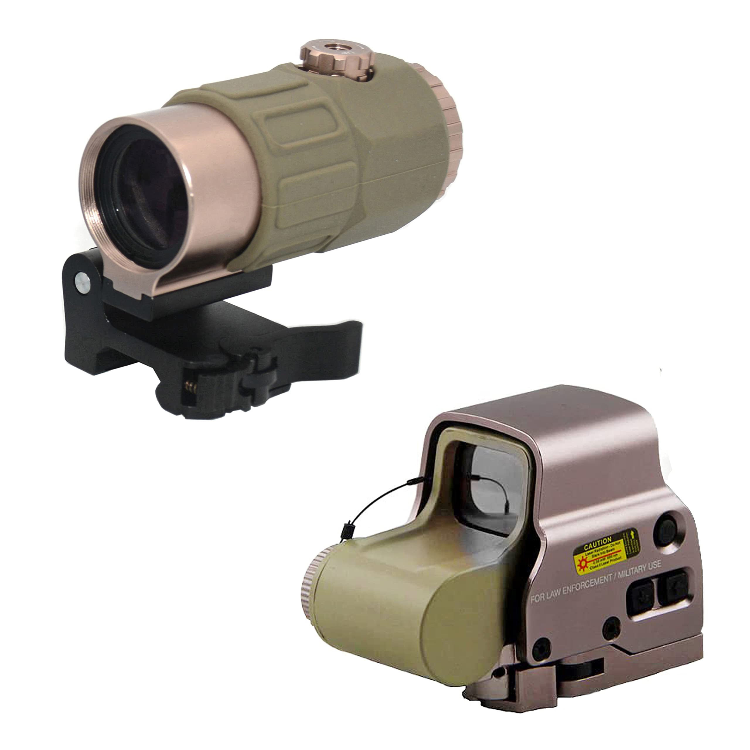 Viseur hybride 558 G45, lunette holographique point rouge vert, loupe G45 5X, dégagement rapide, rail 20 mm